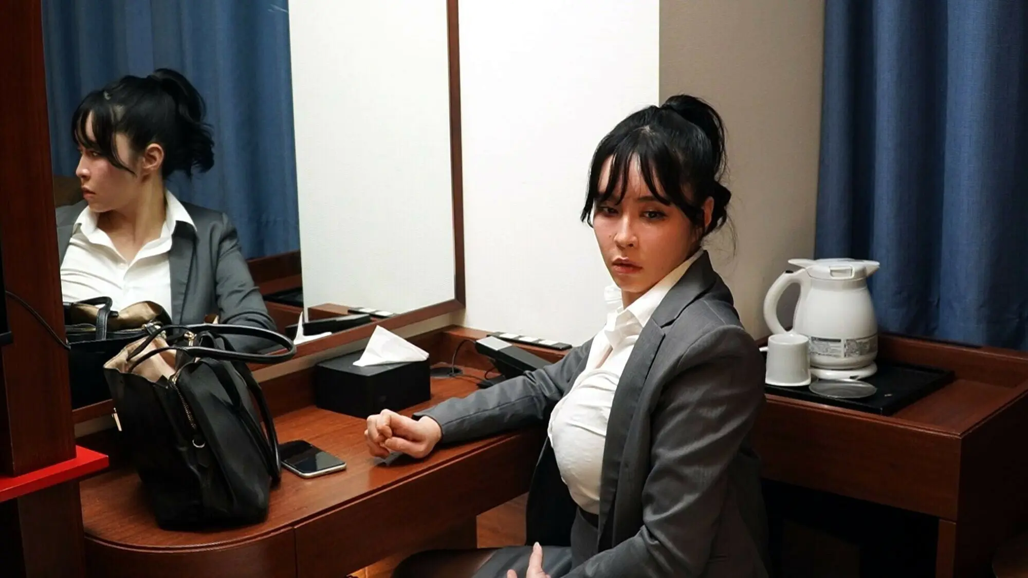 ビジネスホテル潜入 出張女子社員オナニー 豊満女子